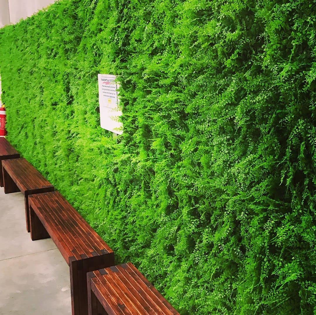 Premium Artificial Boxwood Hedge Panels - 12 Pack (32 Sq Ft) for Indoor & Outdoor Privacy Fence, Wall Decor, and Sound Diffusion | UV-Resistant Fake Greenery for Patio, Garden, Balcony, Office & Event Decoration