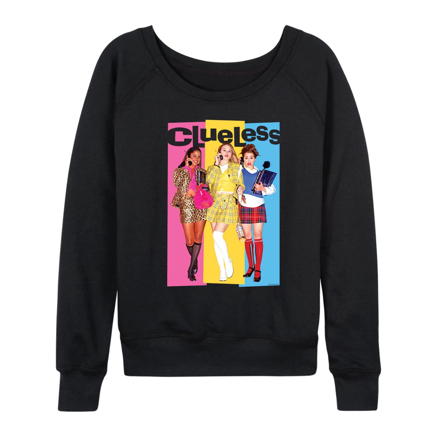 HYBRID APPAREL Women's Lightweight Fleece Pullover - 90s Clueless TV Show Inspired Sweatshirt | Cozy Lounge Wear for Movie Nights & Casual Outfits