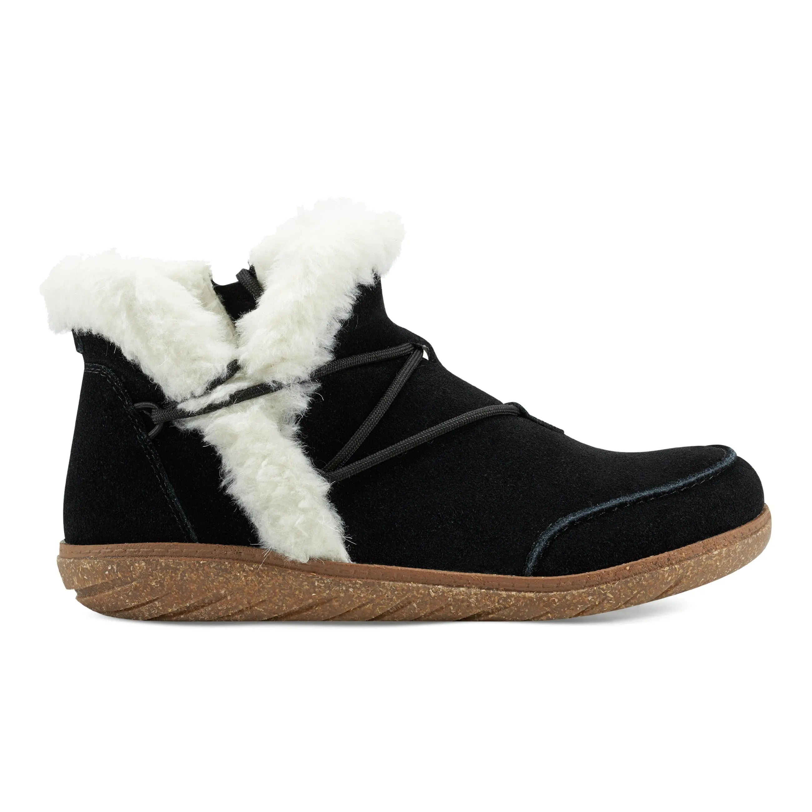 Fleet Cold Weather Lace-Up Casual Boots for Women - Waterproof Winter Ankle Booties with Warm Fleece Lining for Snow, Hiking & Outdoor Activities