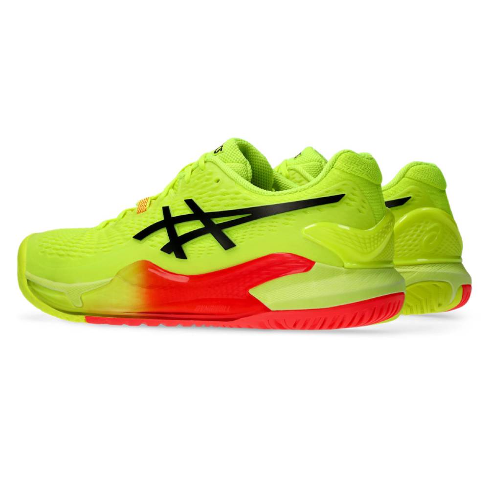 ASICS Gel Resolution 9 Paris Edition Men's Tennis Shoes - Safety Yellow/Black | High-Performance Court Shoes for Competitive Play & Training | Perfect for Hard Courts & Clay Courts