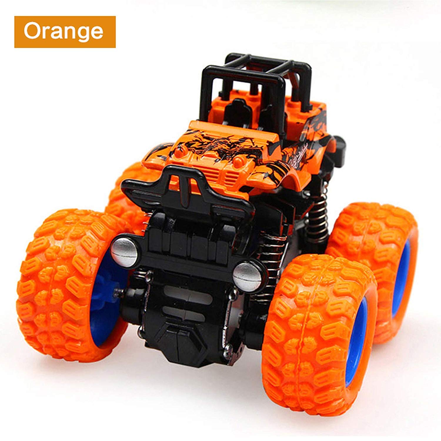 Captech Toys Monster Trucks - Friction Powered Cars for Kids & Toddlers, Durable Inertia Car Toys with Multi-Color Design - Perfect for Indoor Play, Birthday Gifts & Racing Games