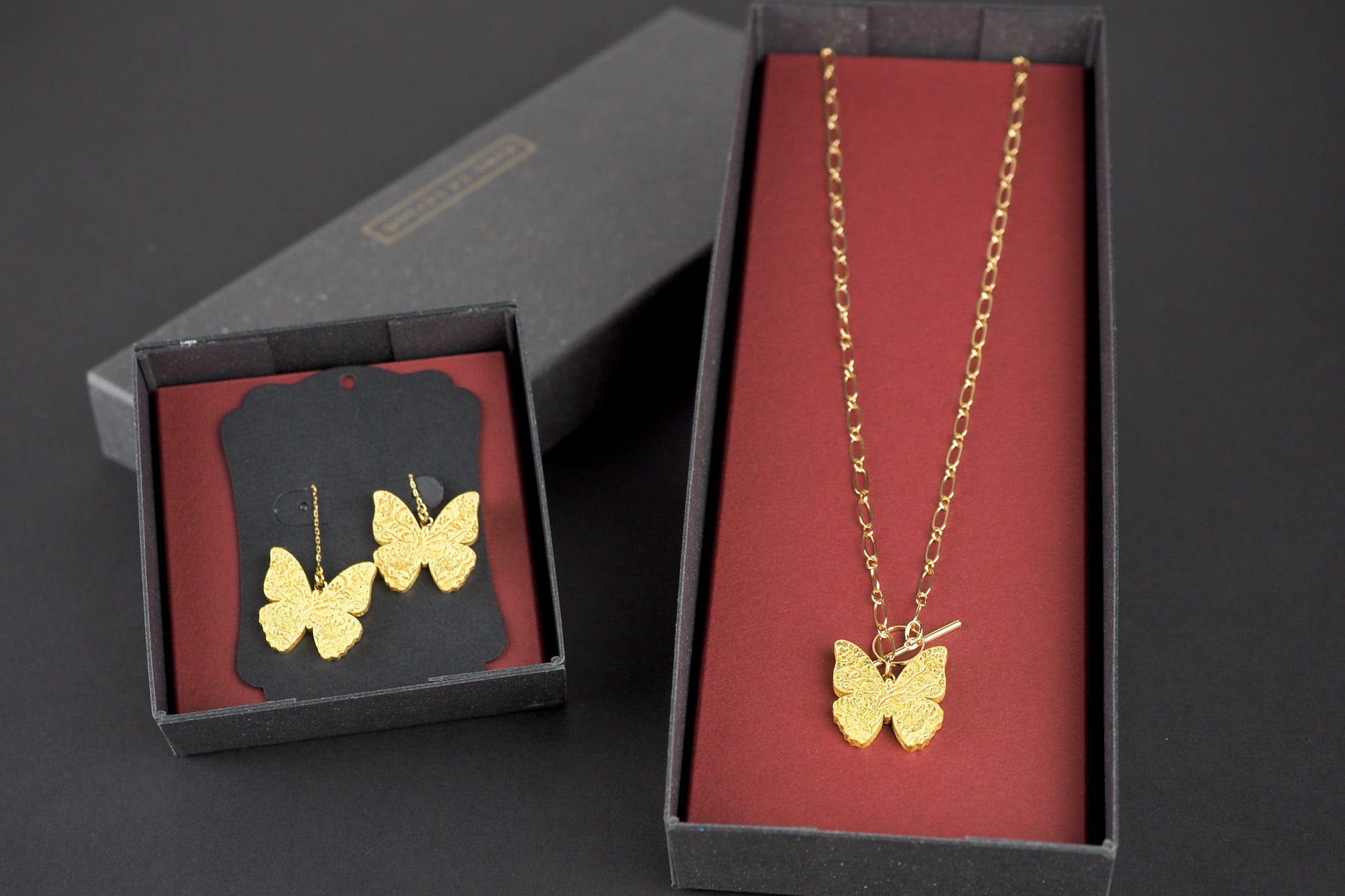 Hakuichi Butterfly Pierced Earrings - Elegant Dangle Earrings for Women, Hypoallergenic Stainless Steel Jewelry - Perfect for Parties, Weddings & Everyday Wear