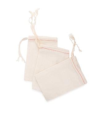 Organic Reusable Cotton Tea Bags for Kombucha Brewing - Eco-Friendly Loose Leaf Tea Infusers - Perfect for Home Brewing, Iced Tea & Herbal Blends