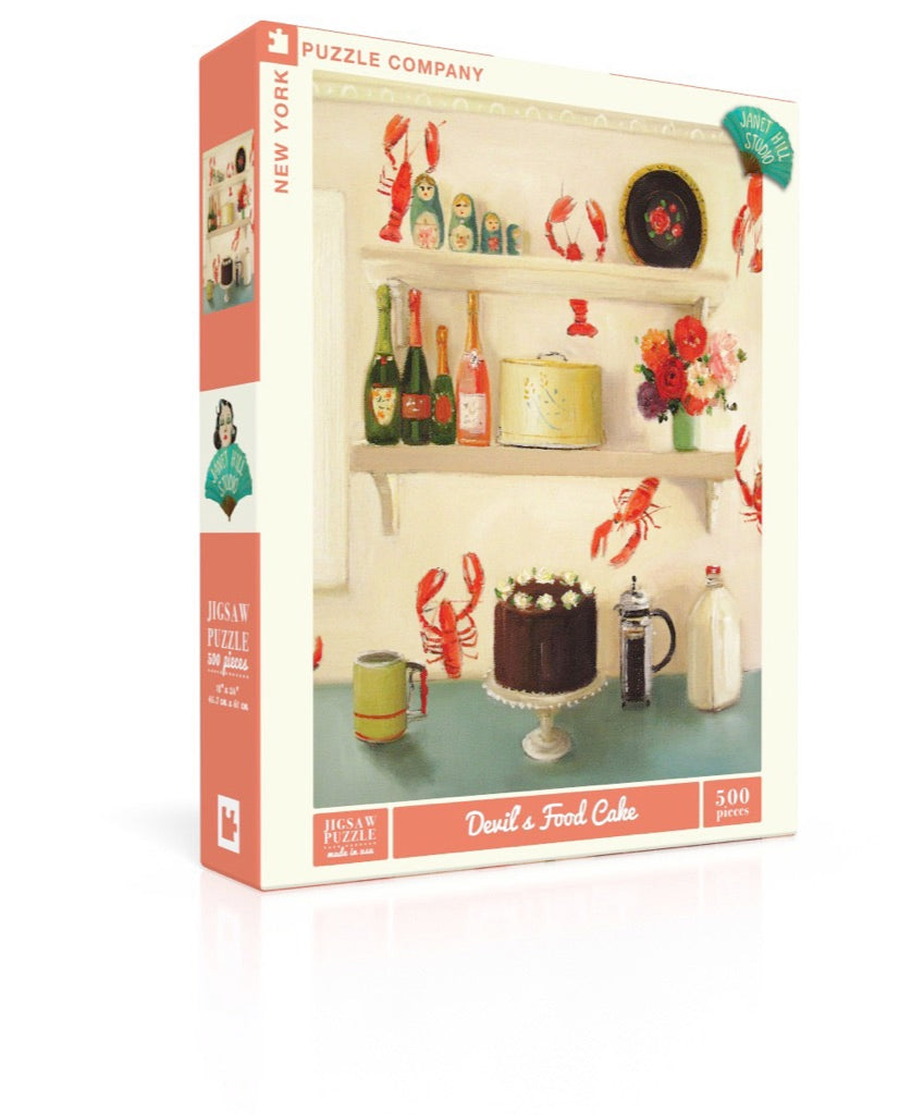 Devil's Food Cake Jigsaw Puzzle - 1000 Piece Chocolate Dessert Puzzle for Adults - Perfect for Family Game Nights & Relaxation