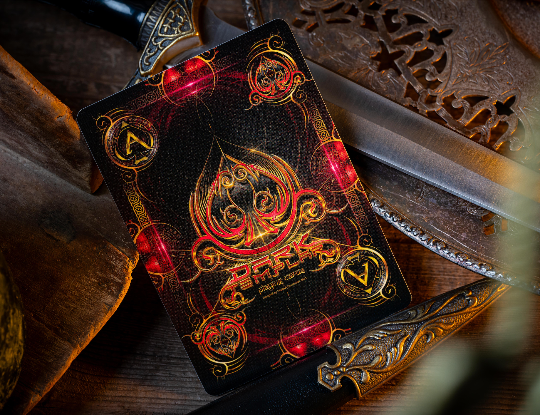 Dark Templar Knights Themed Bicycle Playing Cards - Premium Quality Poker Cards for Magic Tricks, Card Games, and Collectors