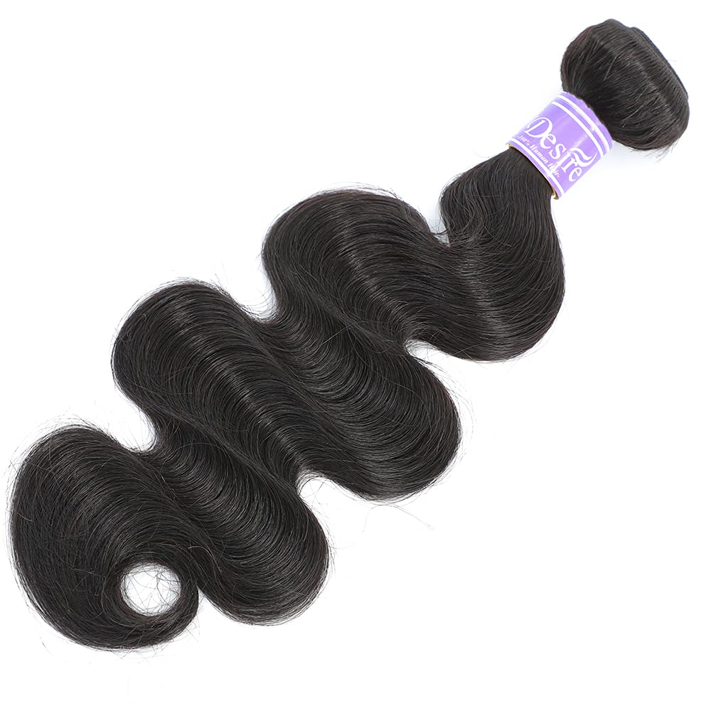 12A Brazilian Body Wave 1 Bundle 95g 100% Unprocessed Virgin Human Hair Extensions - Natural Black 10A Brazilian Body Wave 10 Inch Hair Weft for Styling & Volume - Perfect for Daily Wear, Parties & Special Occasions