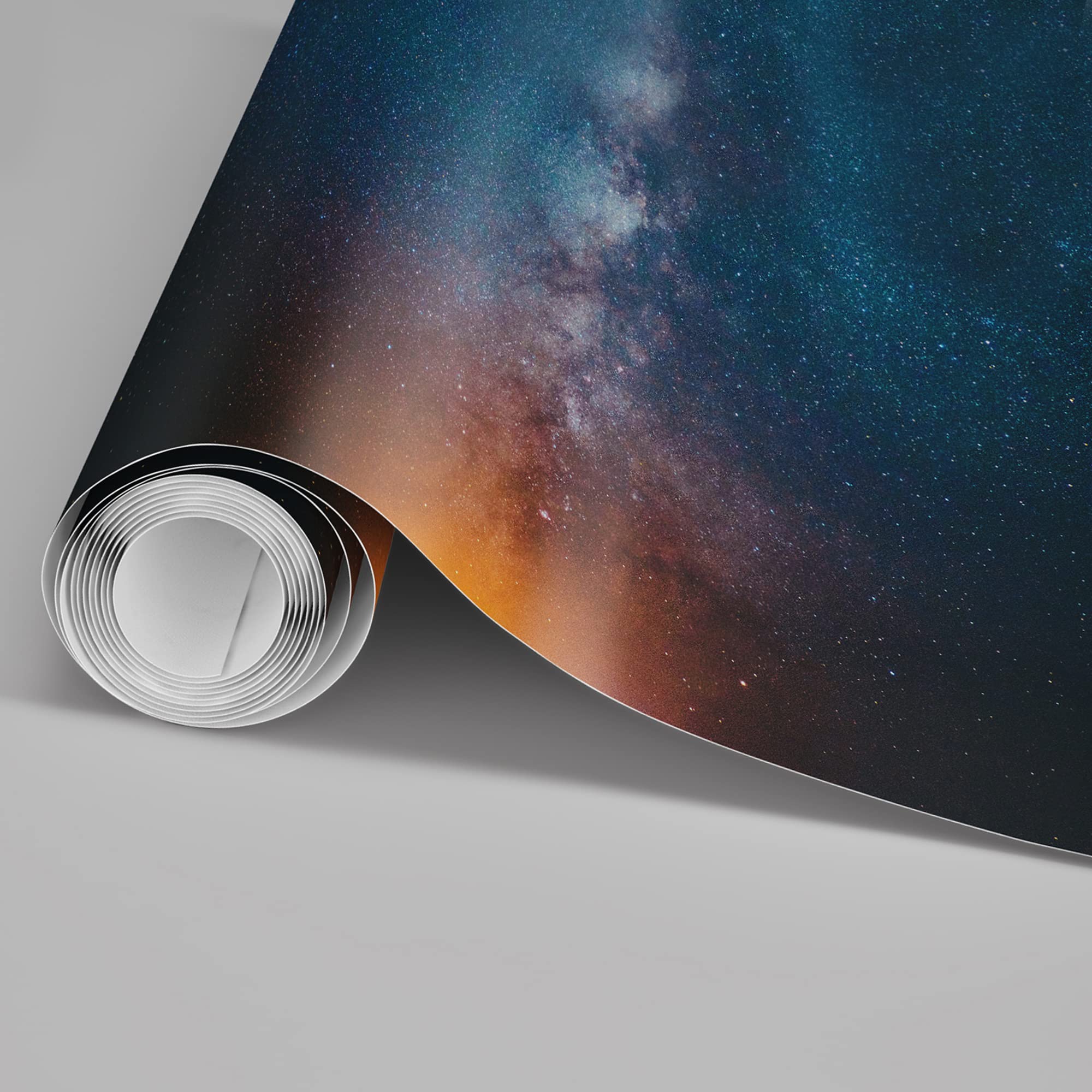 Easy Peel & Stick Milky Way Wallpaper - 100x144 Inches Removable Wall Decals | Construction Adhesive Wall Stickers for Living Room, Bedroom | Renter-Friendly Accent Wall Decor for Home & Office