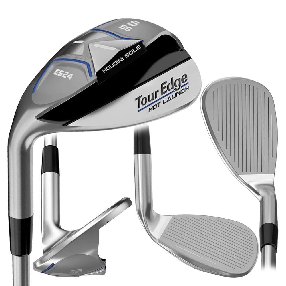 Tour Edge Hot Launch E524 Wedge Golf Club - 2024 Model for Precision Shots & Short Game Performance | Perfect for Chipping, Pitching & Bunker Play