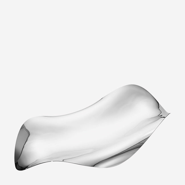 Georg Jensen Cobra Oval Tray - Premium Silver Serving Tray for Dining, Entertaining & Home Decor