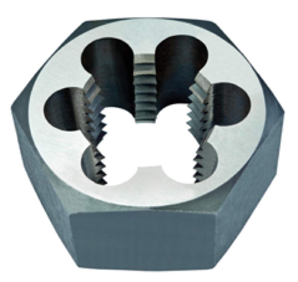 Alfa Tools HSHD74540 1-1/2-12 HSS Hex Die - High Speed Steel Threading Die for Metalworking, Pipe Fitting & DIY Projects - Perfect for Plumbing, Automotive Repair and Industrial Applications