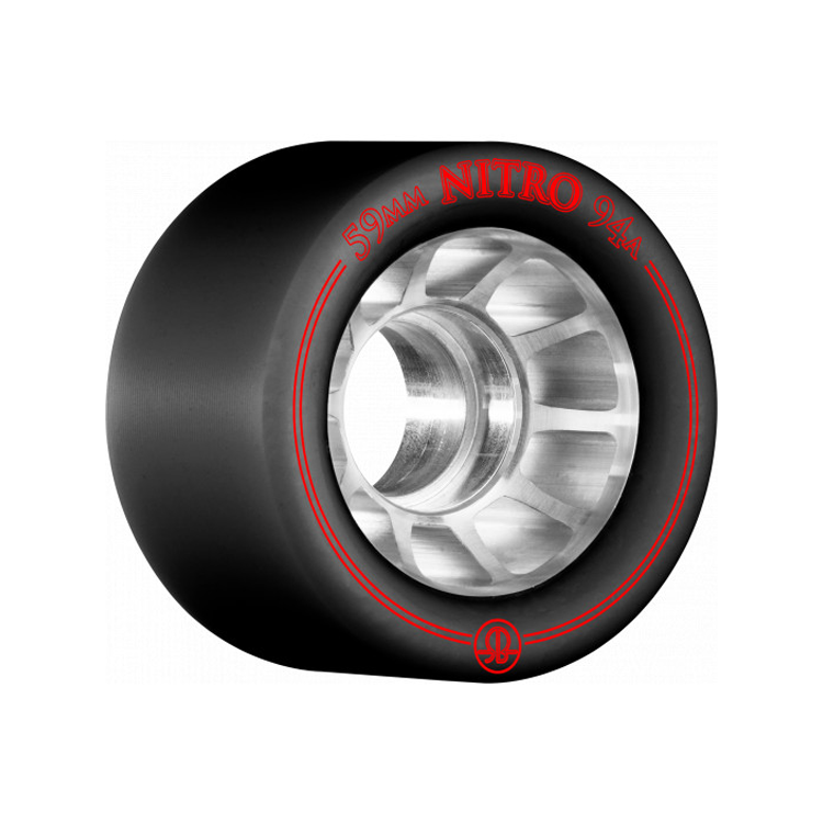 Nitro 59mm x 38mm Skateboard Wheels - High Performance Cruiser Wheels for Smooth Riding | Perfect for Street Skating, Park Riding & Commuting