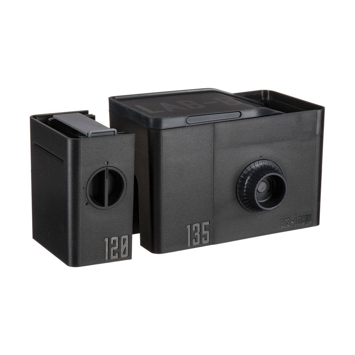 Ars Imago Lab Box with 2 Modules (Black Edition) - Compact 35mm Film Developing Kit for Home & Travel Photography Enthusiasts
