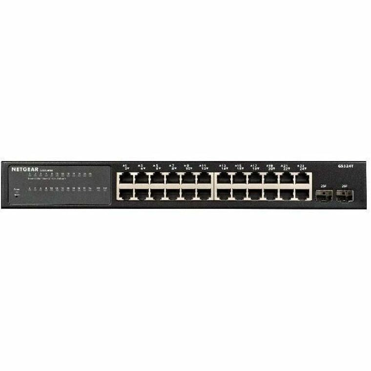 24 Port Gigabit Smart Switch with Web Management - High Speed Network Switch for Home Office & Small Business - Perfect for Gaming, Streaming & Office Networking