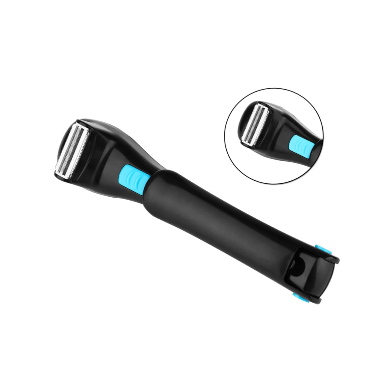 Best Electric Razor for Men - Rechargeable Cordless Shaver with Long Handle for Body & Back Hair Removal - Foldable Design for Travel & Home Use - Smooth Shaving Experience for Face, Chest & Legs