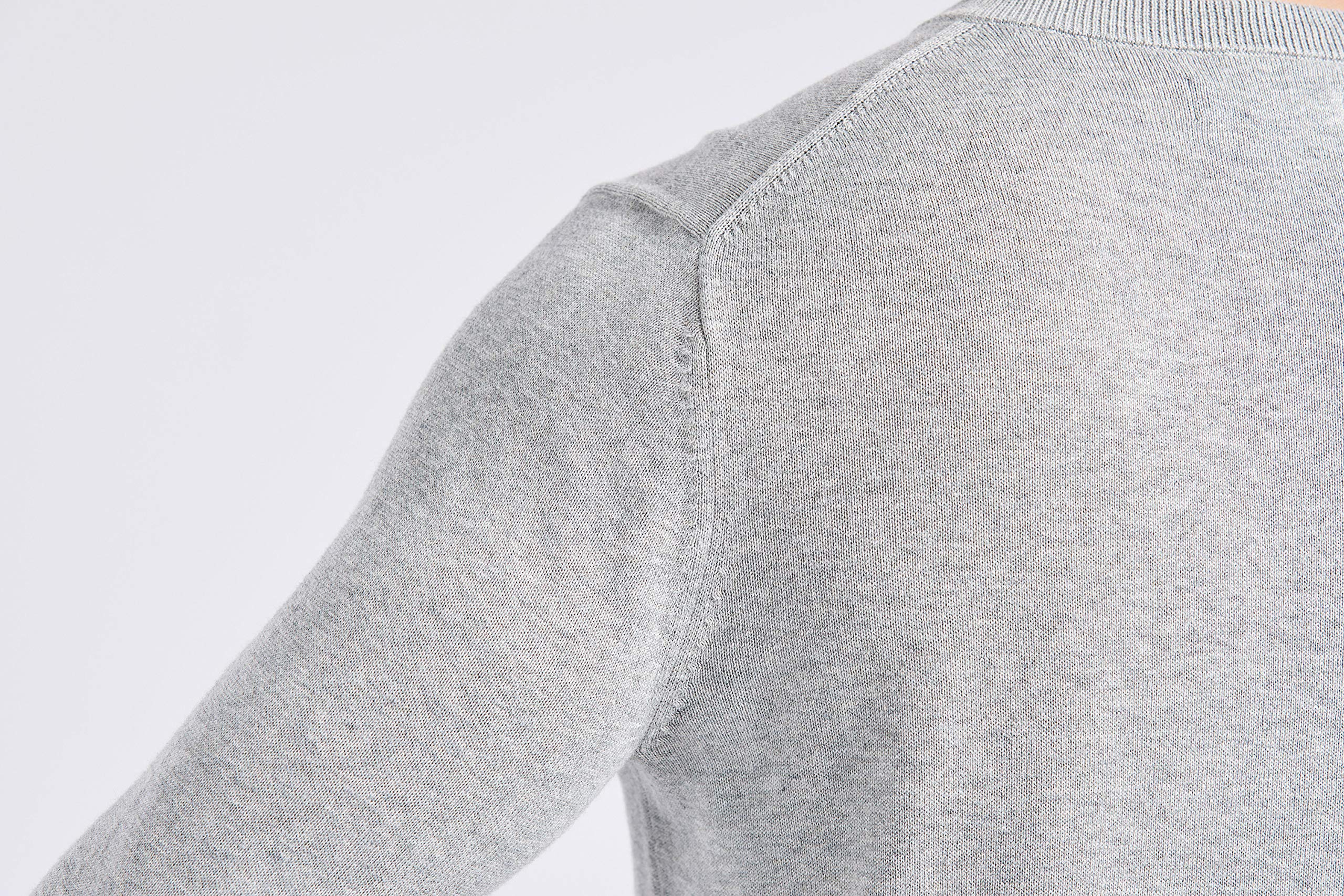 Gilboa Men's 100% Cotton V-Neck Sweater - Soft & Comfortable Pullover for Casual Wear - Perfect for Office, Outings & Layering | Black