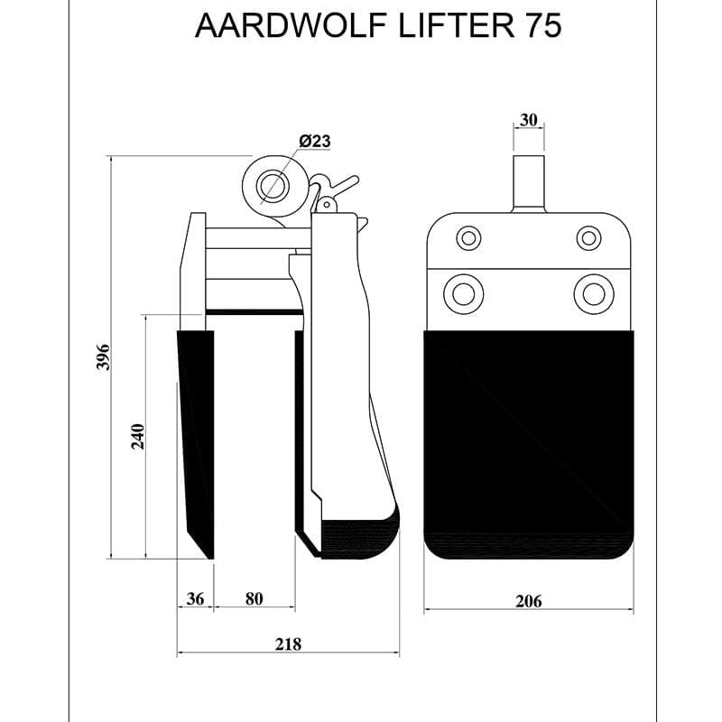 Aardwolf Slab Lifter with 75 Rollers - Heavy Duty Stone Slab Handling Equipment for Granite, Marble & Concrete - Perfect for Construction, Masonry & Fabrication Workshops