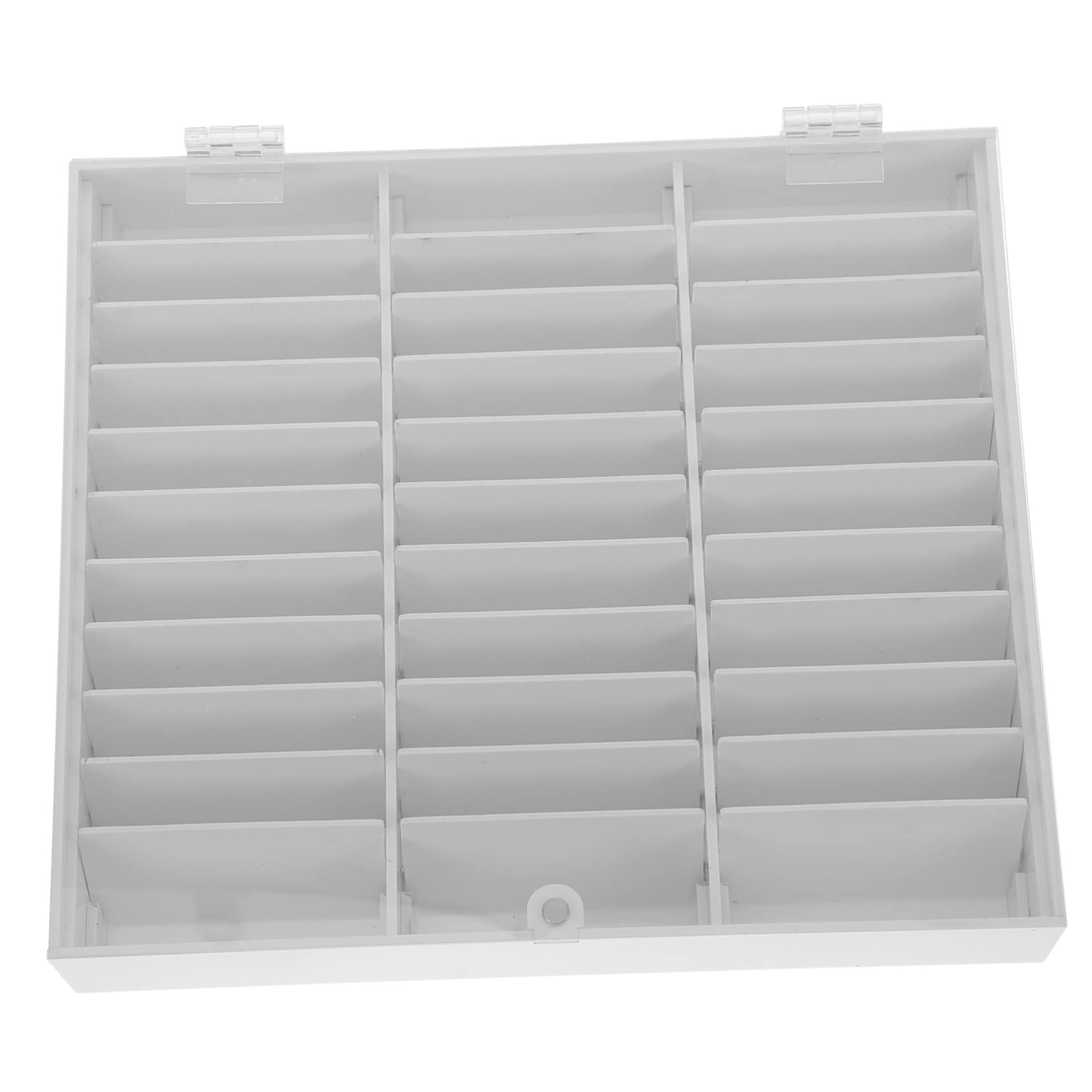Minkissy Clear Acrylic Nail Display Box - Organize Fake Nails for Salon & Home Use