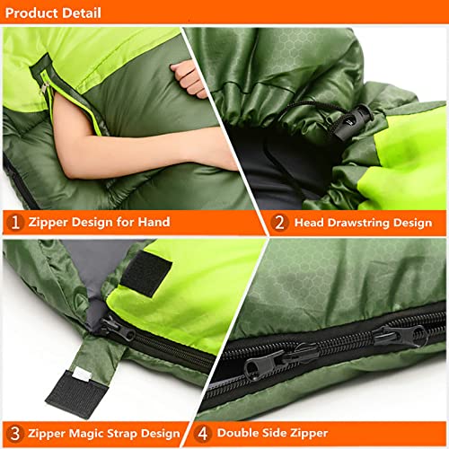 **Lightweight Portable Wearable Sleeping Bag for Adults - Zippered Arm & Foot Holes - Perfect for Camping, Backpacking, Hiking & Outdoor Adventures**
