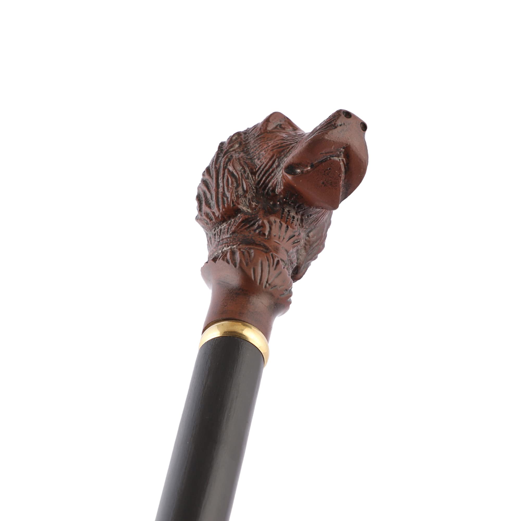 Bhartiya Handicrafts Victorian Style Wooden Walking Cane - Handcrafted Decorative Walking Stick for Women & Men | Perfect for Fashion Accessories, Vintage Costumes, and Elderly Support