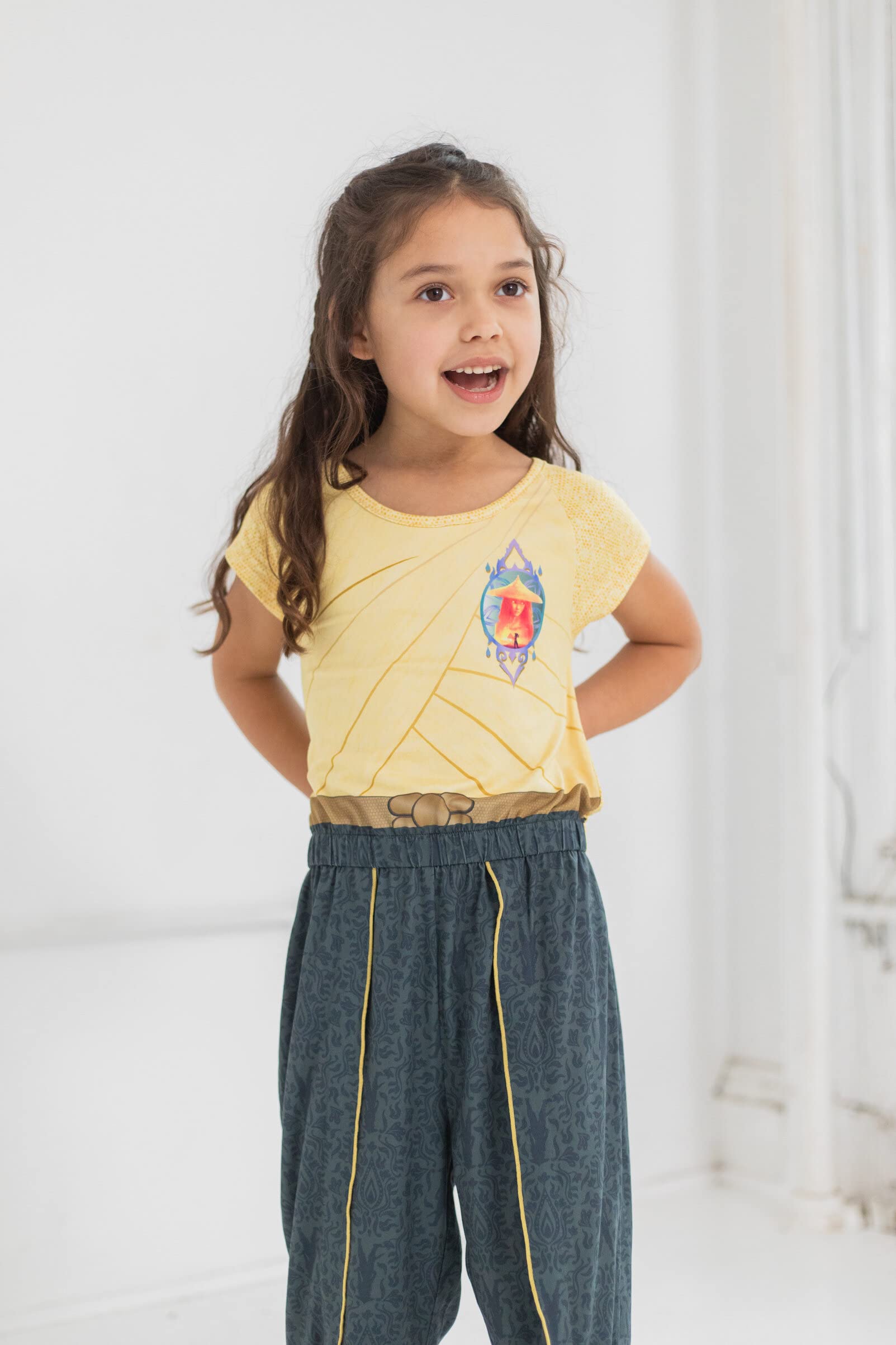 Disney Raya and the Last Dragon Girls Jumpsuit for Toddler to Big Kid - Cute Playwear for Dress Up, Birthday Party & Halloween Costume