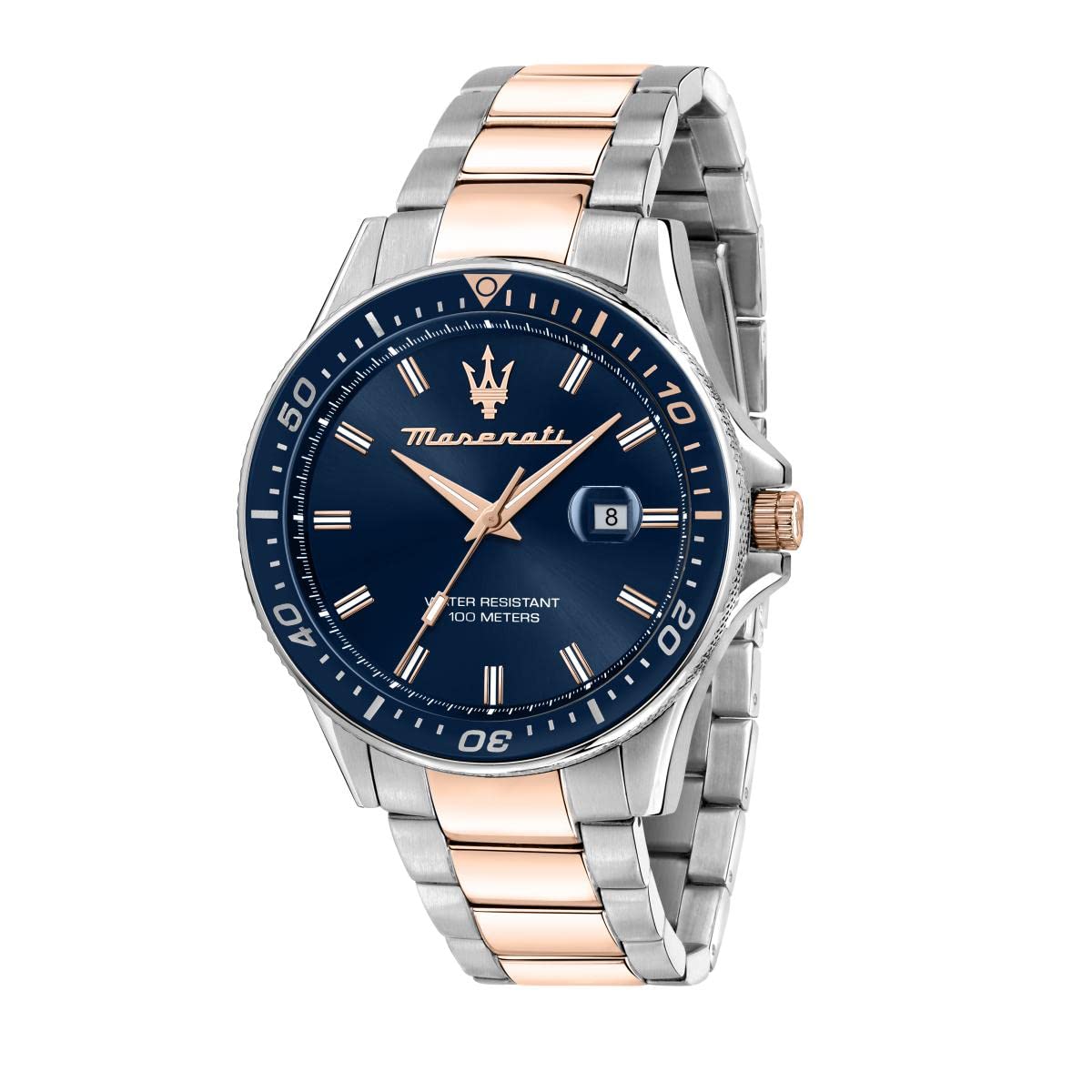 MASERATI SFIDA 44mm Men's Luxury Sports Watch - Waterproof Chronograph for Business, Casual & Outdoor Activities