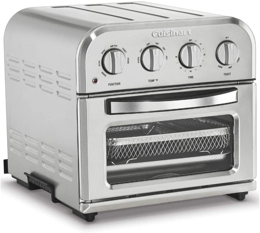 Refurbished Cuisinart TOA-28 Compact Air Fryer & Toaster Oven Combo with Warranty - Perfect for Small Kitchens, Dorms & Healthy Cooking