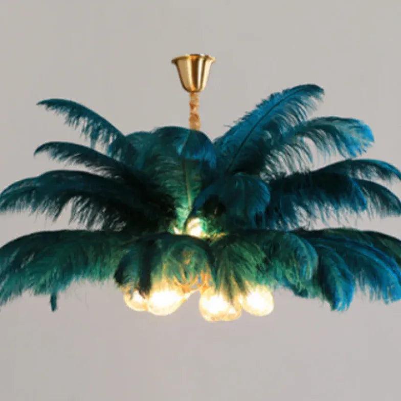 Feather Luxury LED Modern Pendant Light - Elegant Ceiling Lighting Fixture for Living Room, Bedroom & Dining Room Decor
