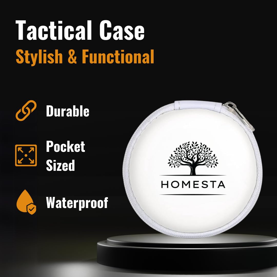 HOMESTA Anti-Radiation Headphones with Mic - EMF-Free Air Tube Wired Stereo Headset, 3.5mm Jack (White) | Hi-Fi Sound, Universal Compatibility for iPhone Android PC | Perfect for Office, Gaming & Travel