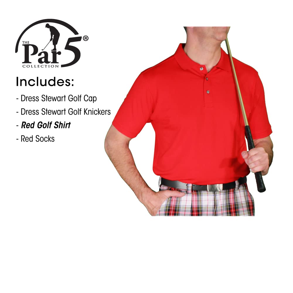 Men's Stewart Golf Outfits - Stylish Red Golf Dress for Men | Perfect for Golf Tournaments & Casual Wear