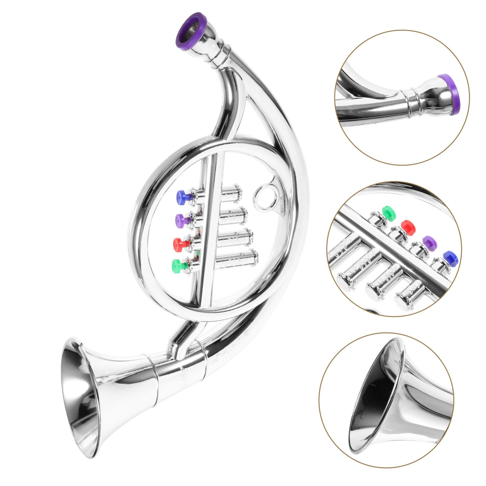 GARVALON Kids Musical Trumpet Toy - Fun Plastic Horn Instrument for Children, Early Learning & Music Enlightenment | Perfect for Birthday Gifts, Classroom Activities & Pretend Play