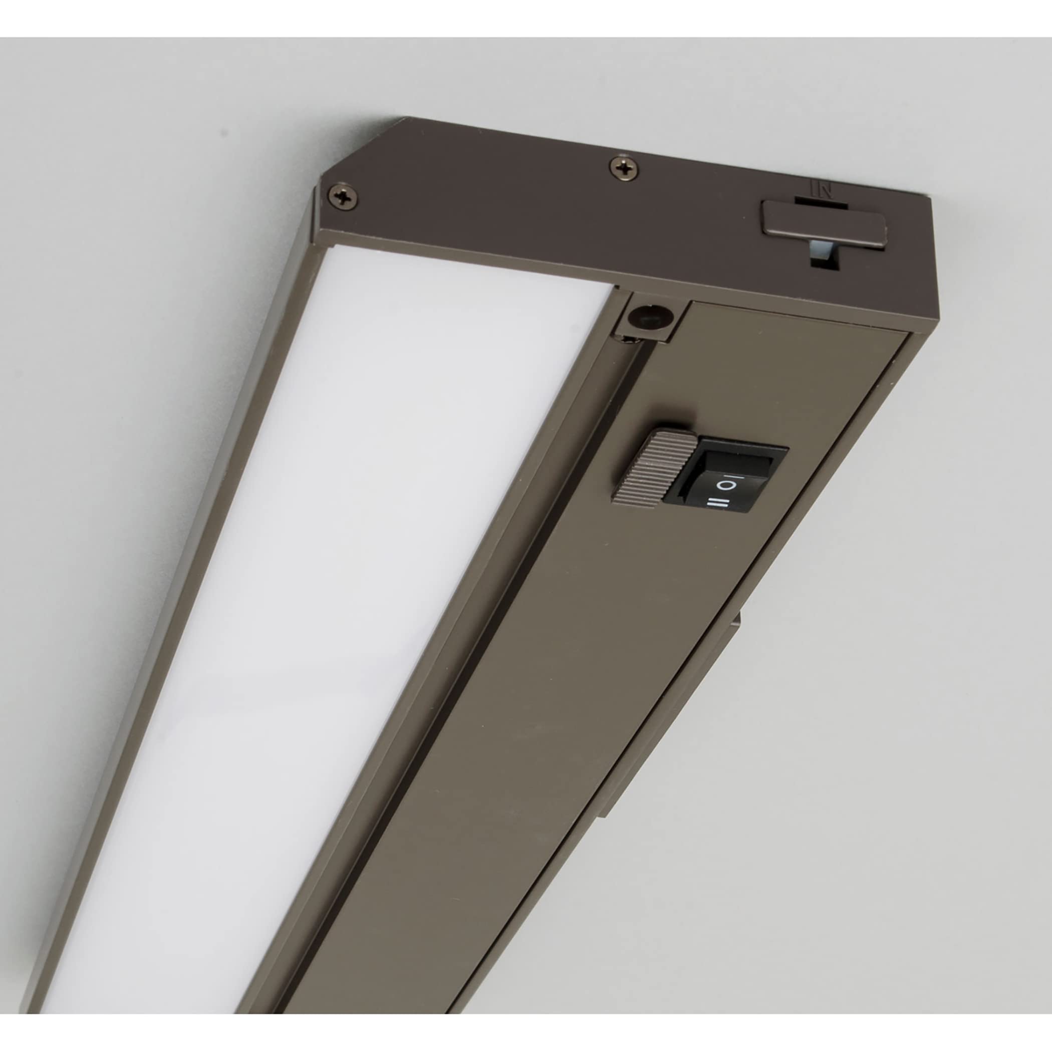 Noble Pro 9-Inch Wide Oil-Rubbed Bronze LED Under Cabinet Lighting - Energy Efficient Kitchen Task Light for Countertops, Pantry & Workspaces