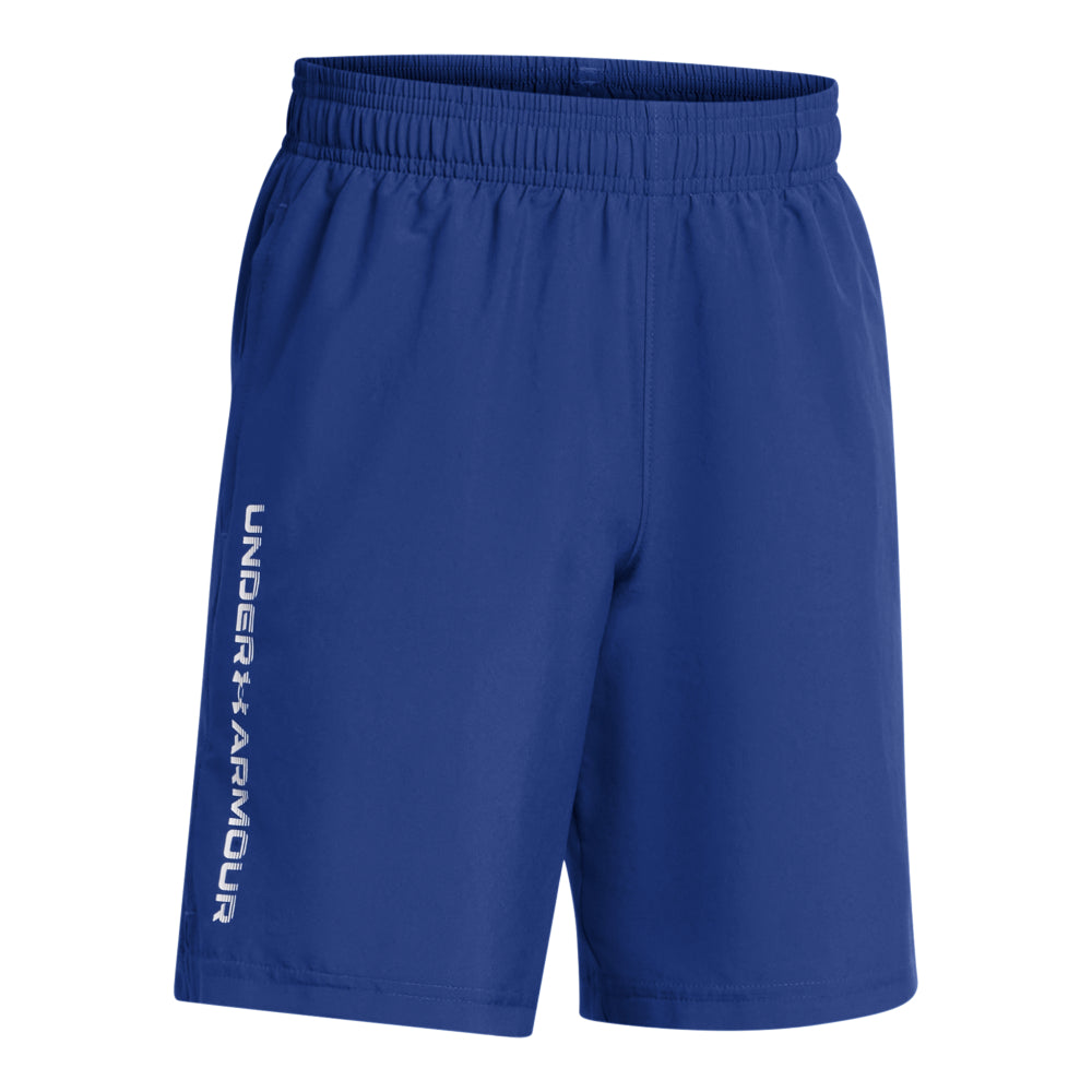 Under Armour Boys' Woven Wordmark Athletic Shorts - Comfortable & Durable for Sports, Gym, and Everyday Wear