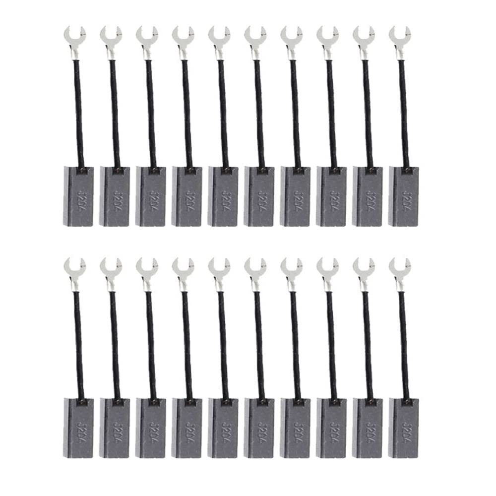 High-Quality Carbon Brushes J204 (30x10x8mm) - 20 Pack Replacement for Electric Motors & Power Tools - Durable Motor Brushes for Drills, Saws, and Appliances