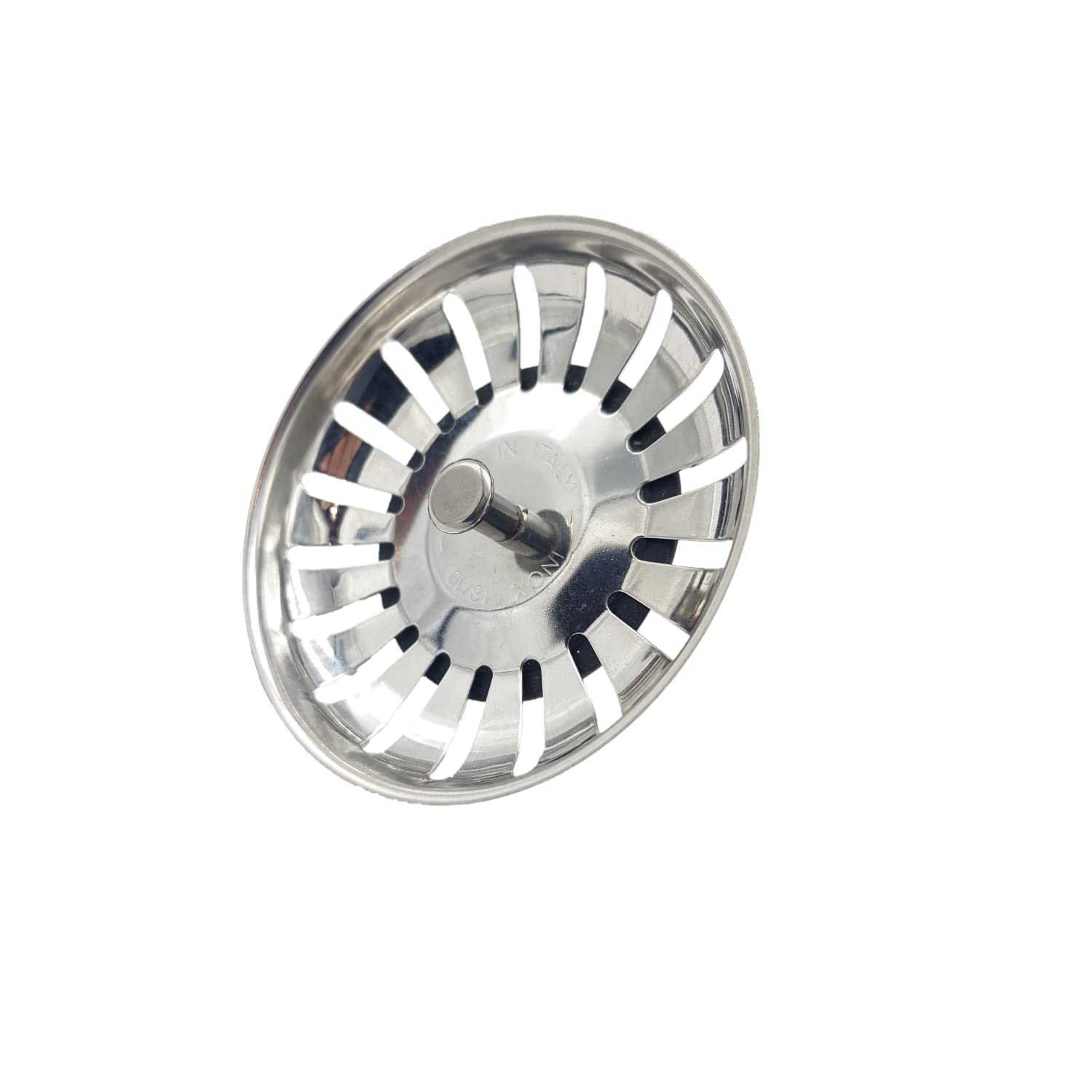 ZENZERO® Stainless Steel 18/10 Sink Drain Plug - 83mm Waste Pipe Filter Basket (1 Pack) - Perfect for Kitchen & Bathroom Sink Drains
