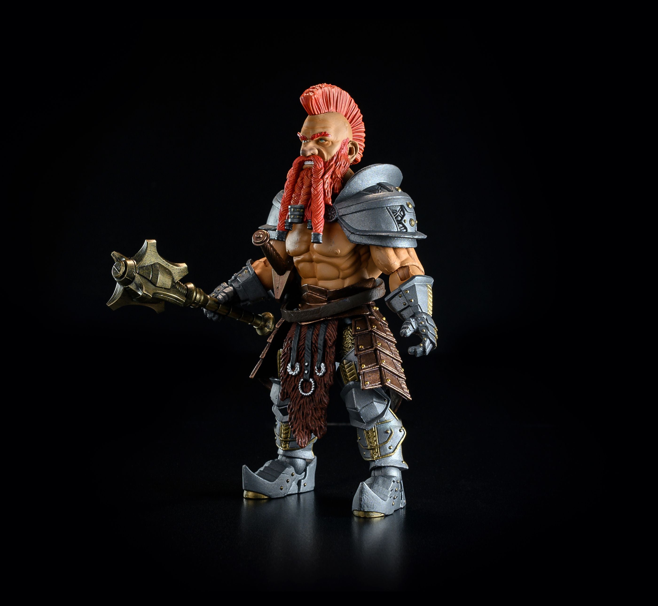 Mythic Legions: House of the Noble Bear Torgun Redfin Action Figure - Collectible Fantasy Warrior for Display & Role-Playing Games