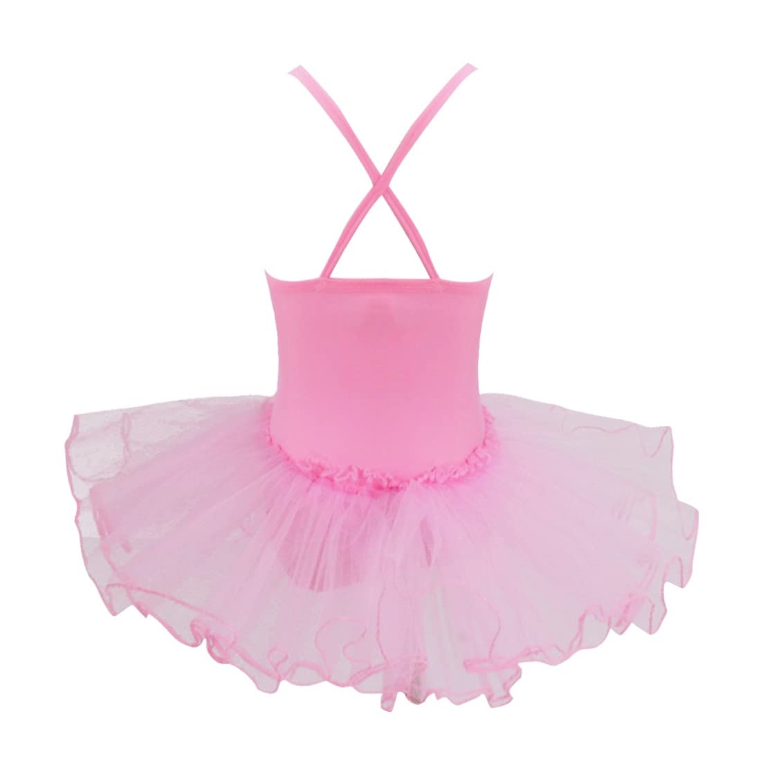 TiaoBug Girls Athletic Camisole Leotard - Ballet Gymnastics Dance Tutu Dress for Kids - Ballerina Costume for Performances, Recitals & Dance Classes (Perfect for Ballet, Gymnastics & Dance Competitions)