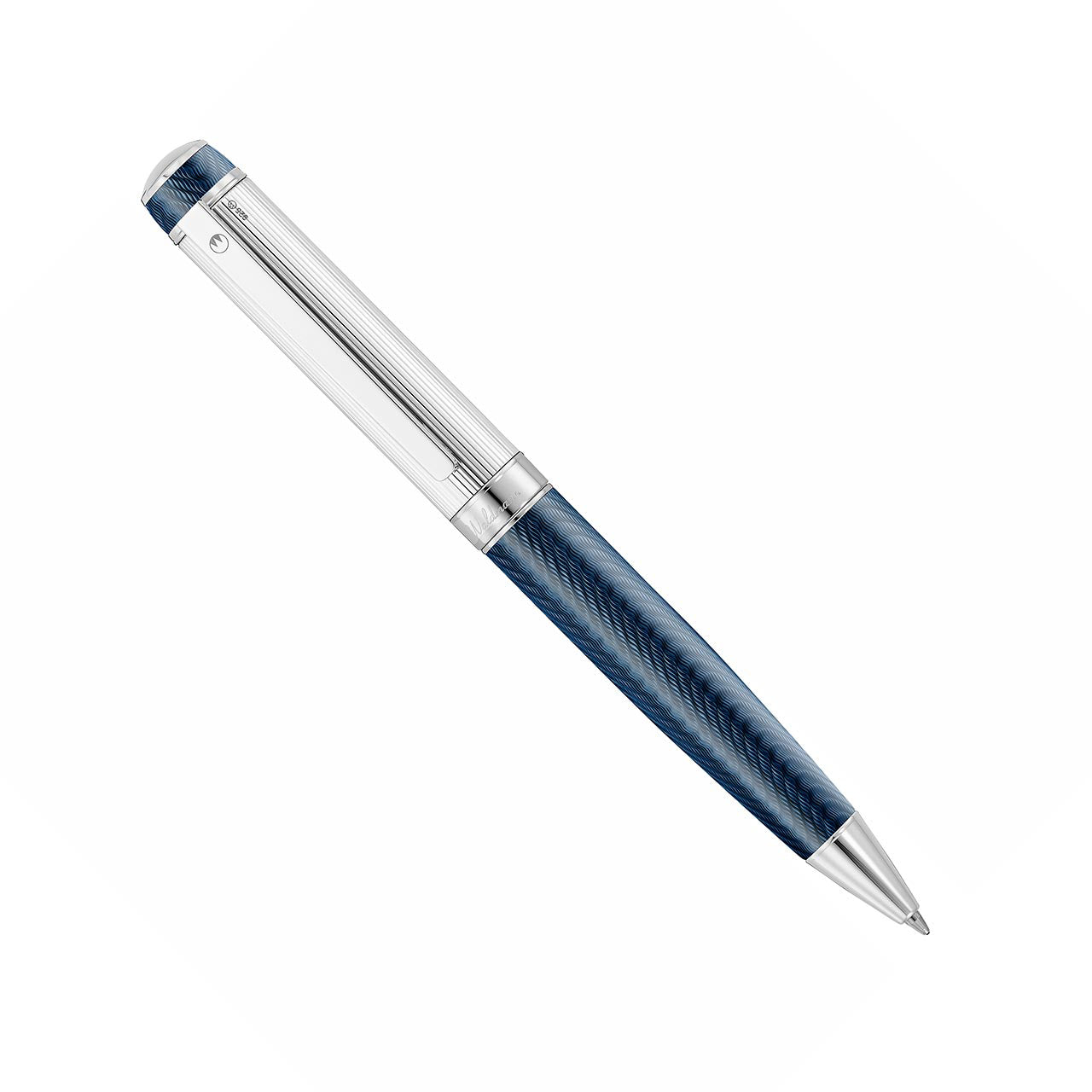 Waldmann Blue Grandeur Luxury Fountain Pen - Premium Writing Instrument for Professionals & Collectors - Perfect for Office, Gifts & Calligraphy