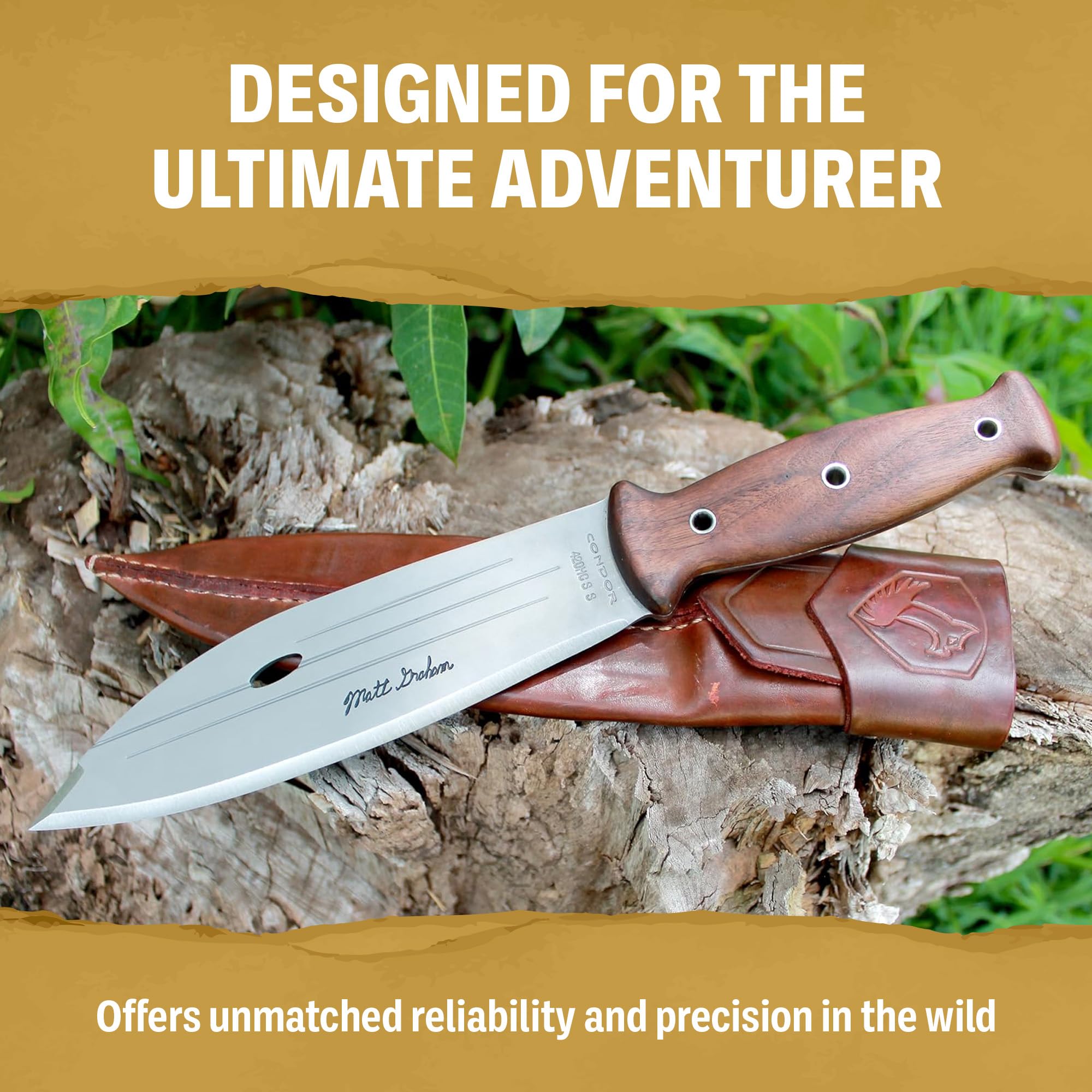 Condor Tool & Knife Swamp Romper Fixed Blade Knife - 4.5