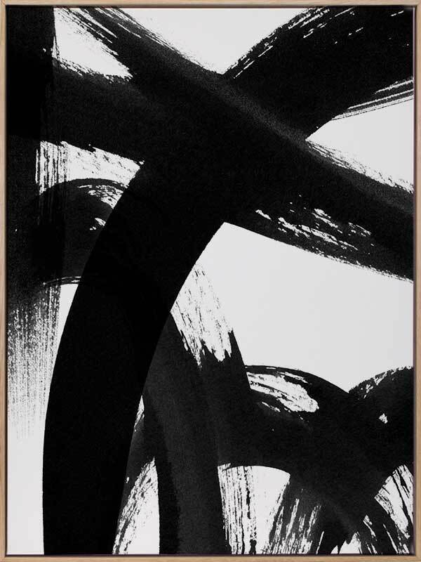 Changing Lanes Smudge Canvas Art Print - Modern Abstract Wall Decor for Living Room, Bedroom & Office - Perfect for Home & Office Decorations