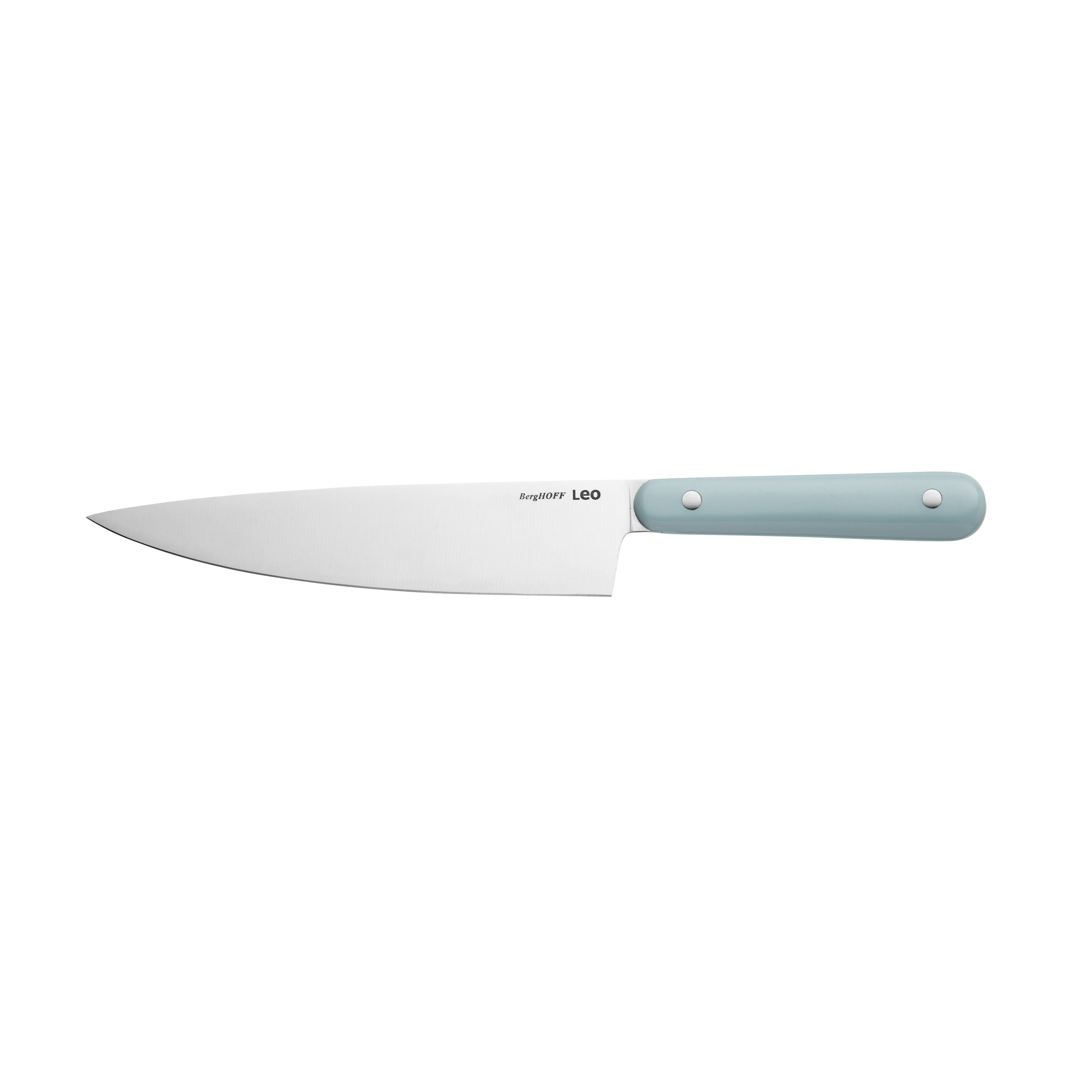 BergHOFF Leo Slate 3-Piece Stainless Steel Knife Set - Starter Kitchen Knives for Slicing, Chopping & Dicing - Perfect for Home Cooks & Beginners