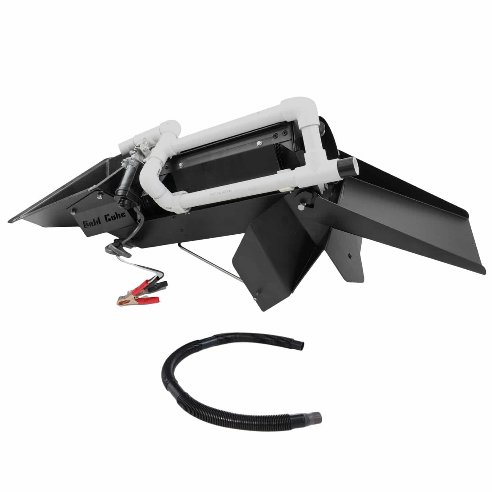 Gold Cube Trommel with Adjustable Pitch & 12V Low-Energy Gear Motor - Perfect for Gold Prospecting, Mining, and Outdoor Adventures