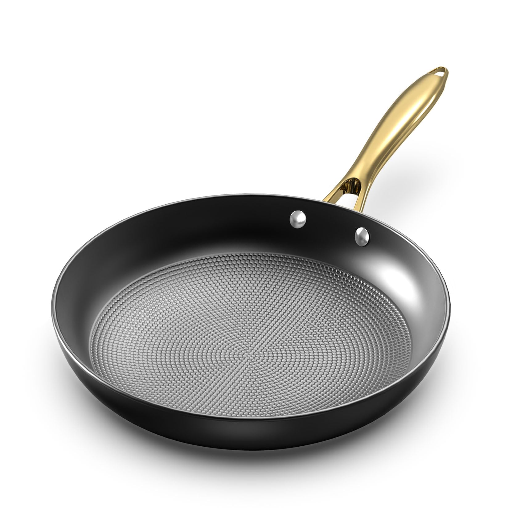 **Imarku 12 Inch Cast Iron Skillet - Professional Non Stick Frying Pan with Stay Cool Handle, Durable & Easy to Clean - Perfect for Searing, Baking & Camping - Ideal Holiday Gift for Home Chefs**