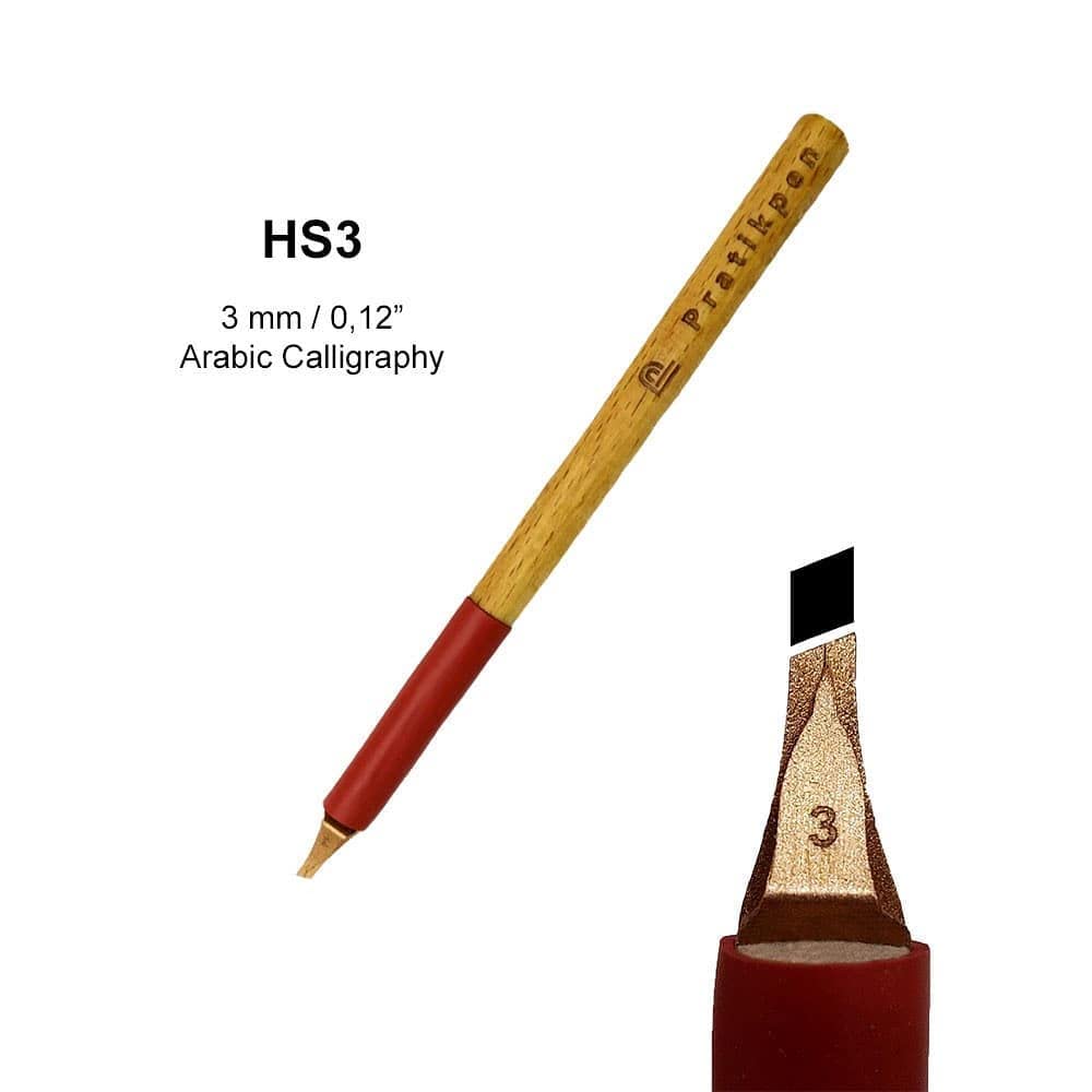 Arabic Calligraphy Pen Set for Beginners - Handmade Dip Nib with Unique Design Handle & Leather Pen Holder - Perfect for Islamic Art, Hand Lettering, Journaling, Wedding Invitations & Gift Giving