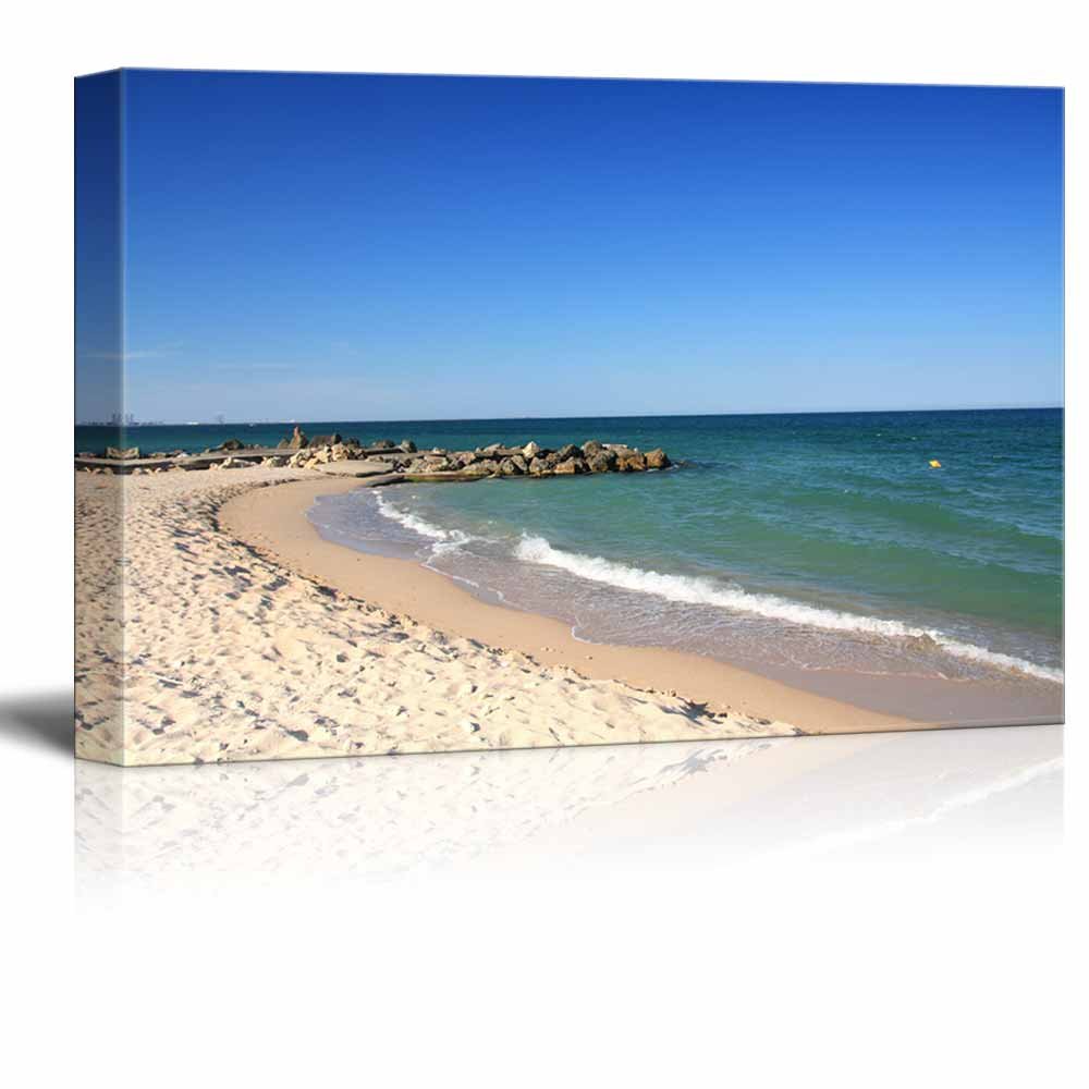 Calm Beach Canvas Print - Modern Wall Art for Home Decor | 32x48 Inch Ready to Hang Wrapped Canvas | Perfect for Living Room, Bedroom & Office Decor