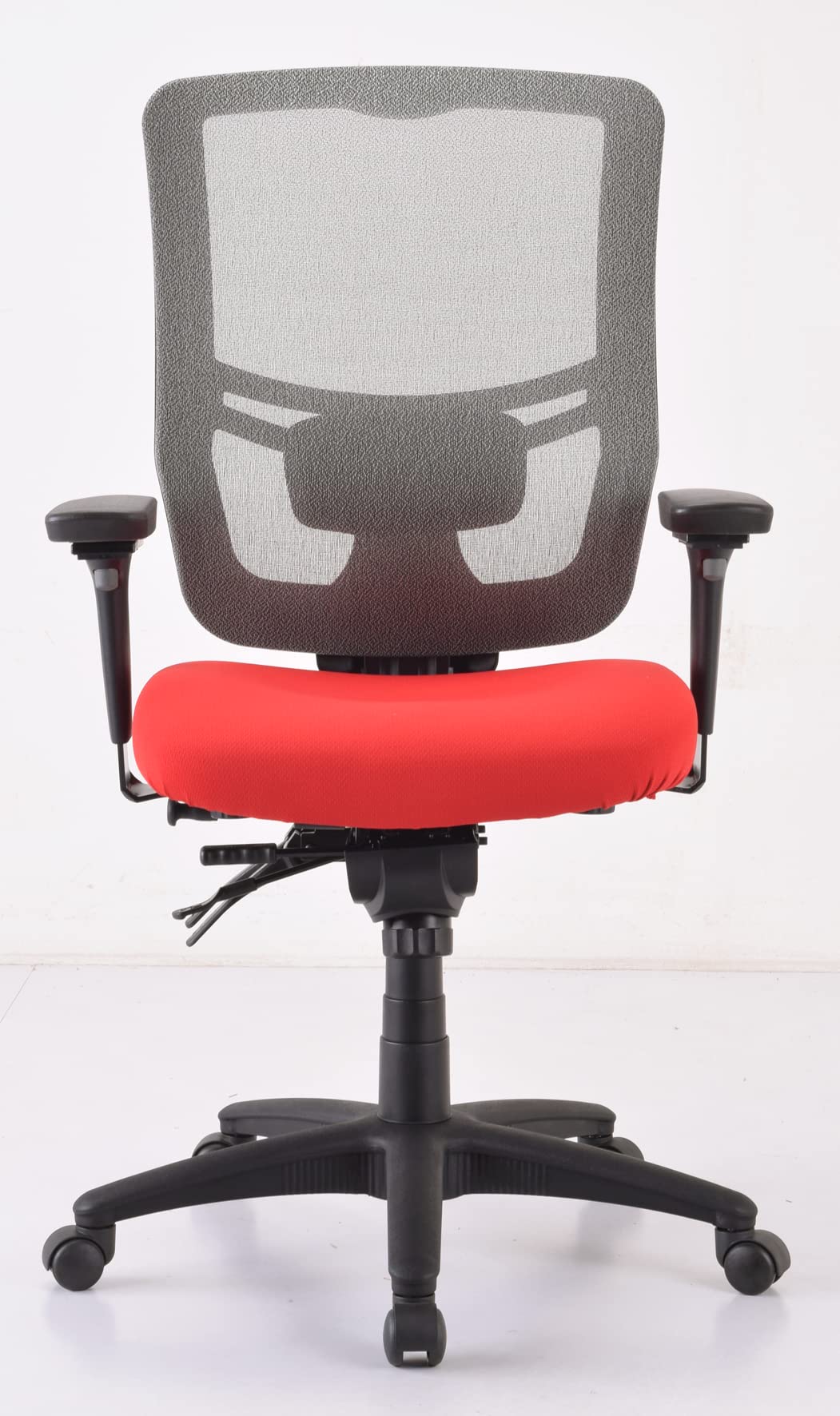 Tempur-Pedic Adjustable Office Chair with Lumbar Support - Ergonomic Mesh Back Task Chair for Home & Office Workspace - Red (Perfect for Long Hours Sitting, Computer Work & Gaming)