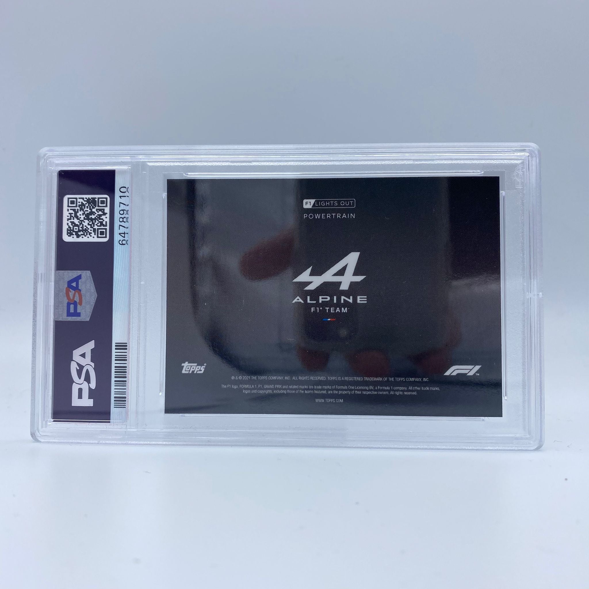 PSA 9 Graded 2003 Alpine F1 Team Powertrain Red Parallel Racing Card - Perfect for F1 Collectors, Sports Memorabilia Displays & Investment Collections