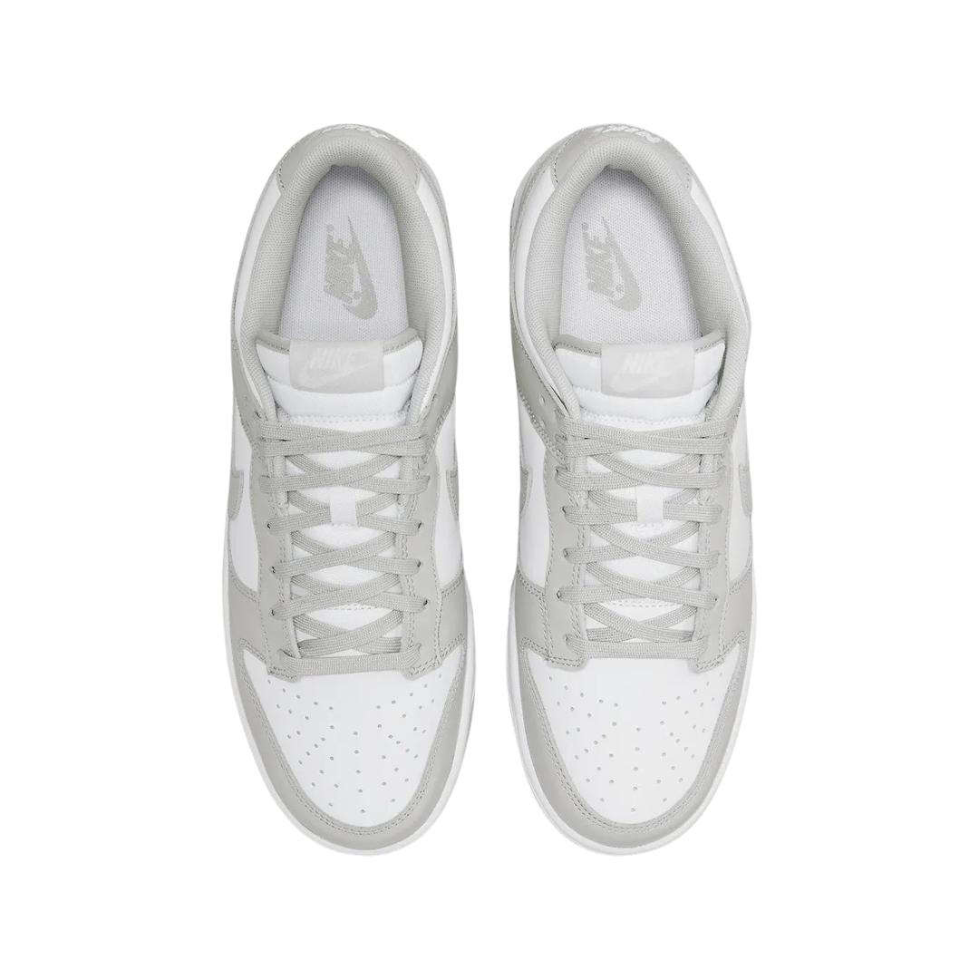 Nike Dunk Low Retro Men's Shoes - White Grey Fog Sneakers for Casual Wear, Street Style & Everyday Comfort