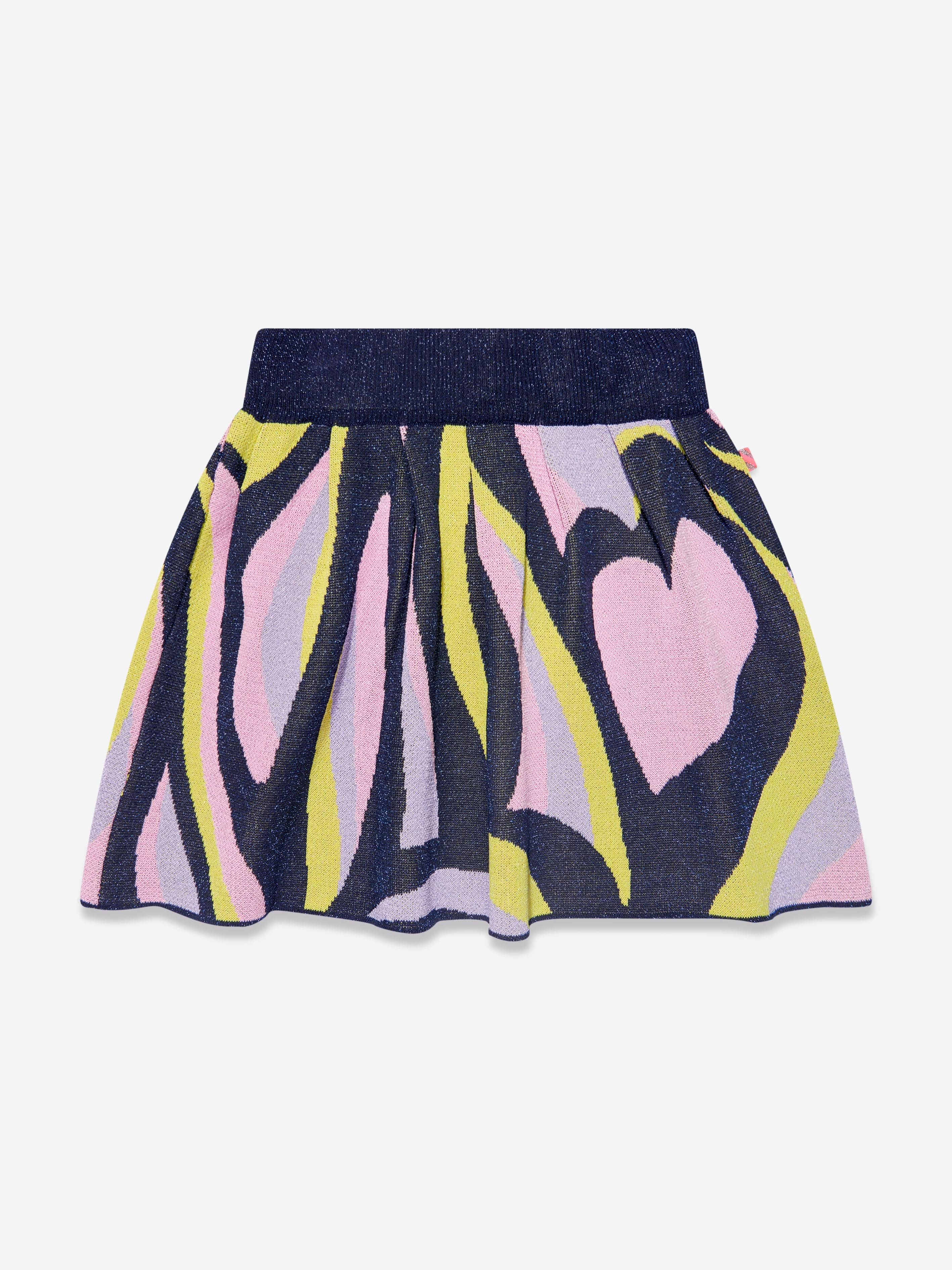 Billieblush Girls' Heart Print Knitted Skirt - Soft Lilac Purple Winter Skirt for Toddler & Kids - Perfect for School, Parties & Family Photos