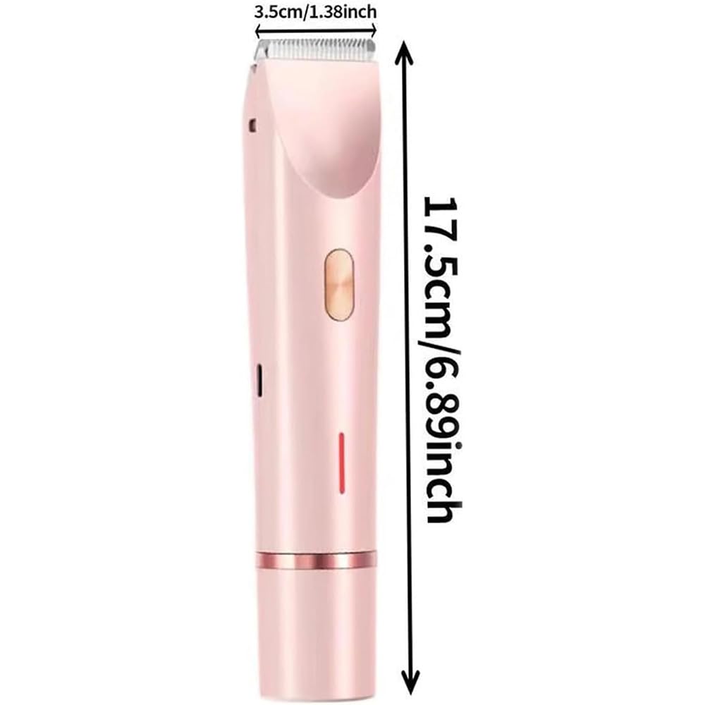 Pink Galaxy Electric Razor for Women - 2 in 1 Rechargeable Wet & Dry Shaver with Double Head, Portable & Waterproof - Perfect for Travel, Gym & Smooth Skin Care (Blue)