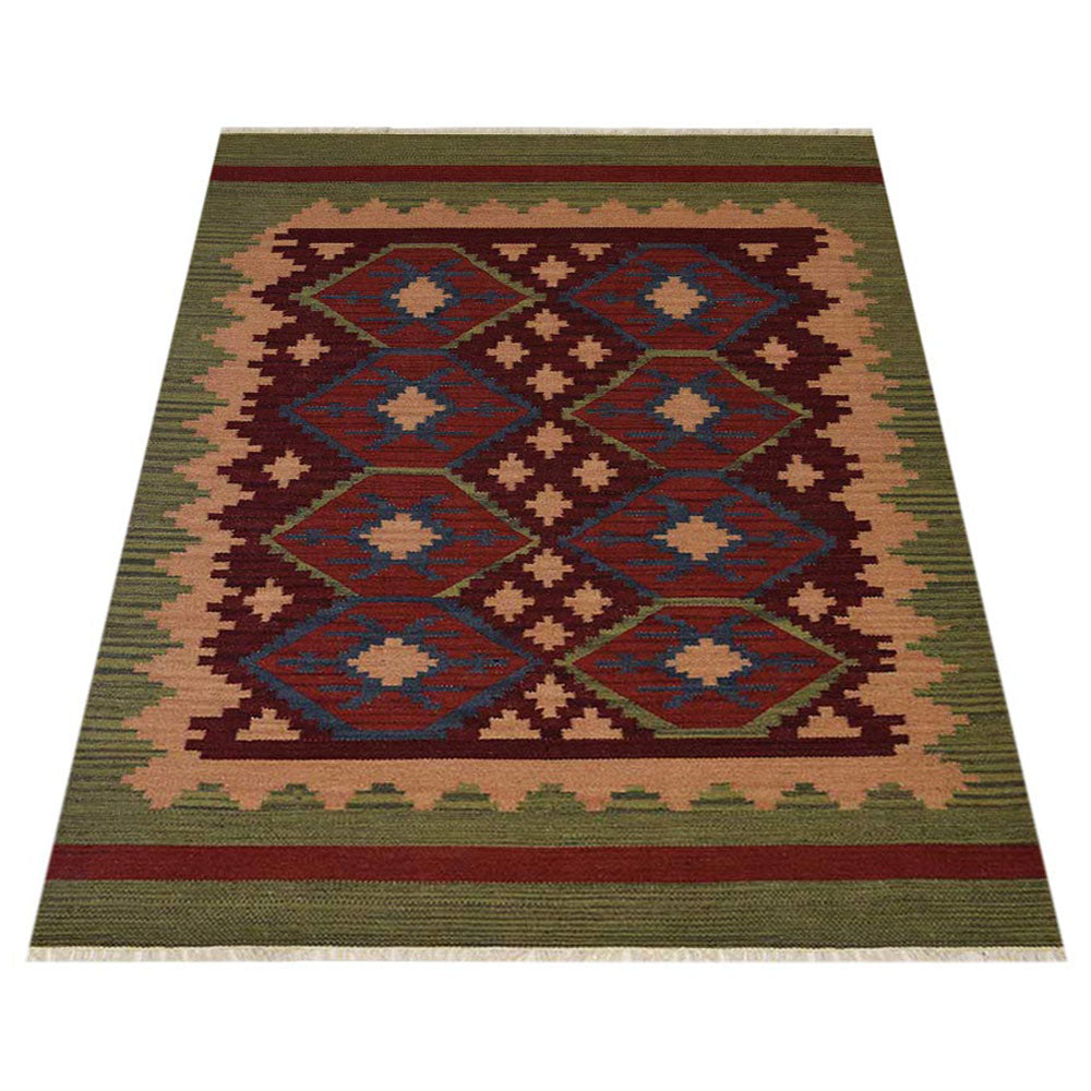 Hand Woven Bohemian Ecstasy Area Rug - Soft & Durable for Living Room, Bedroom, or Nursery Decor